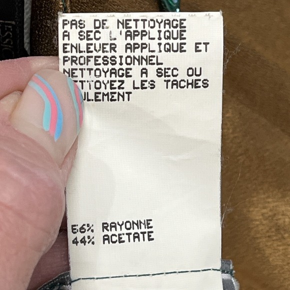 Vintage Jessica McClintock Gunne Sax‎ Y2K Dress 7/8 Gold Slip Maxi Halter Beaded - Picture 7 of 12